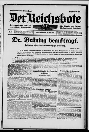 Der Reichsbote vom 29.03.1930