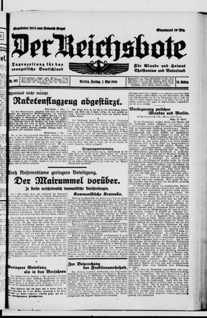 Der Reichsbote vom 02.05.1930