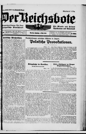Der Reichsbote vom 04.05.1930