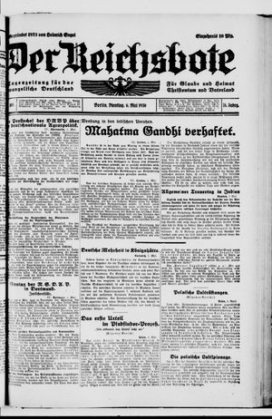 Der Reichsbote vom 06.05.1930
