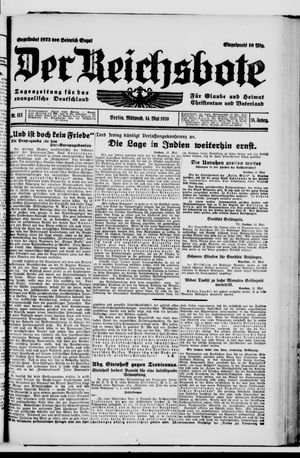 Der Reichsbote vom 14.05.1930