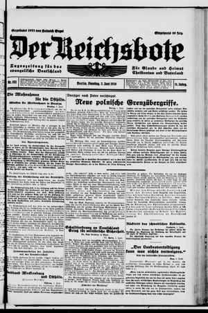 Der Reichsbote vom 03.06.1930