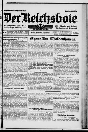 Der Reichsbote vom 05.06.1930