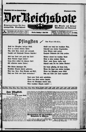 Der Reichsbote vom 08.06.1930