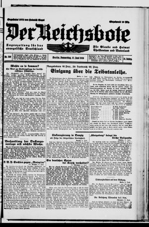 Der Reichsbote vom 12.06.1930