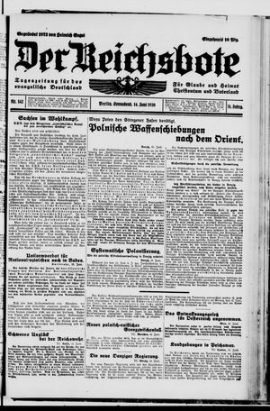 Der Reichsbote vom 14.06.1930