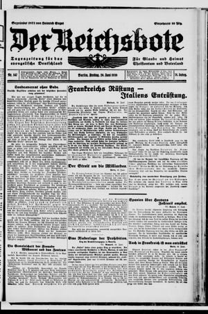 Der Reichsbote vom 20.06.1930