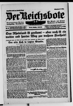 Der Reichsbote vom 01.07.1930