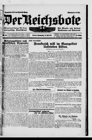 Der Reichsbote vom 10.07.1930