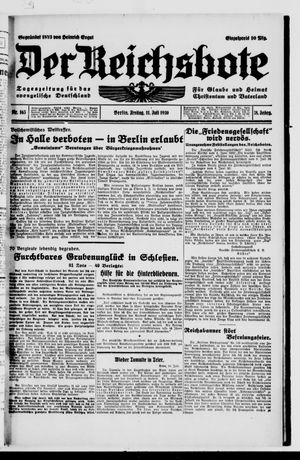 Der Reichsbote vom 11.07.1930