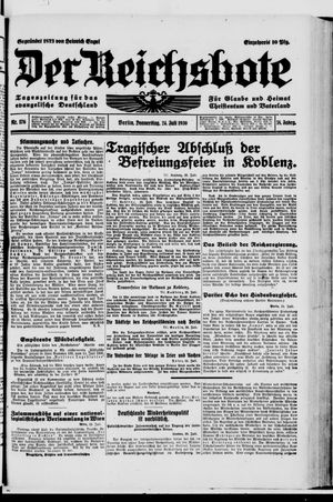 Der Reichsbote vom 24.07.1930