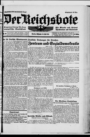 Der Reichsbote vom 30.07.1930
