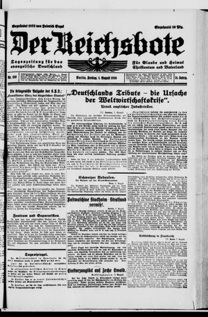 Der Reichsbote vom 08.08.1930