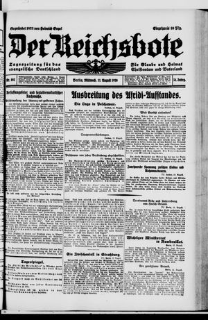 Der Reichsbote vom 13.08.1930