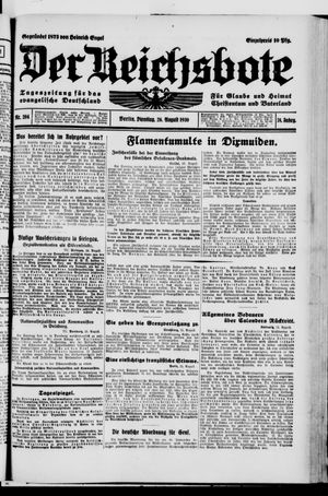 Der Reichsbote vom 26.08.1930
