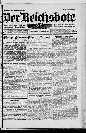 Der Reichsbote vom 12.09.1930