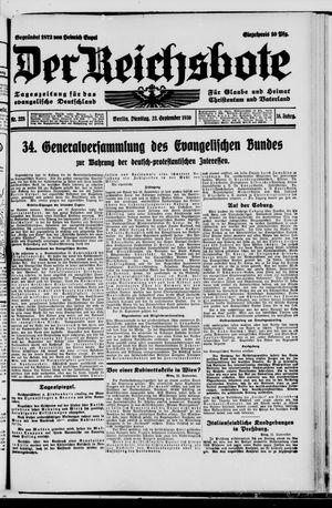 Der Reichsbote vom 23.09.1930
