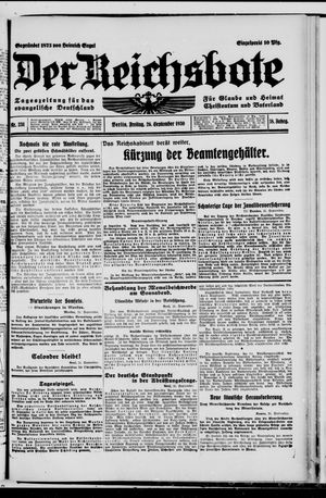 Der Reichsbote vom 26.09.1930
