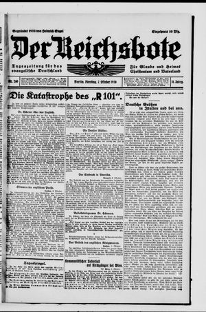 Der Reichsbote vom 07.10.1930