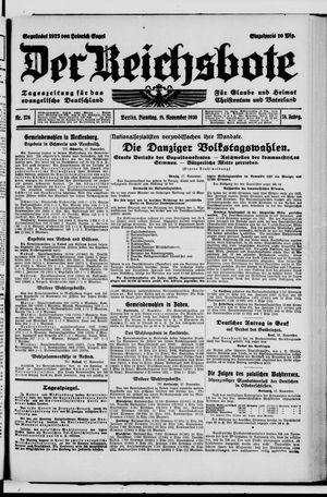 Der Reichsbote vom 18.11.1930