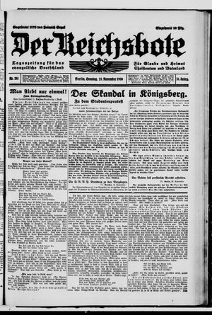 Der Reichsbote vom 23.11.1930