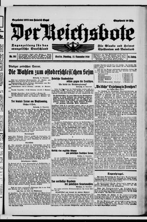 Der Reichsbote vom 25.11.1930