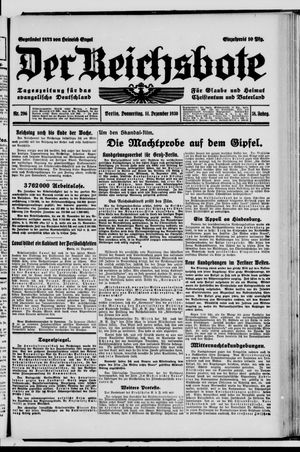 Der Reichsbote vom 11.12.1930