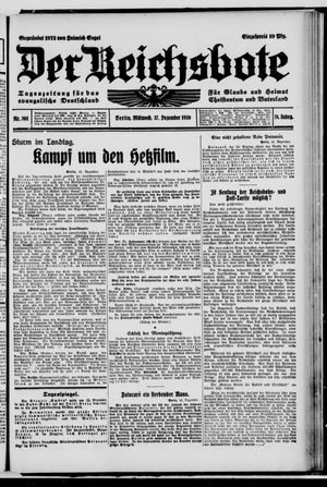 Der Reichsbote vom 17.12.1930