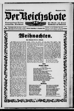Der Reichsbote vom 25.12.1930