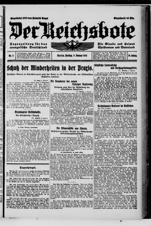 Der Reichsbote vom 09.01.1931