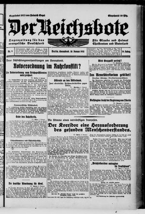 Der Reichsbote vom 10.01.1931