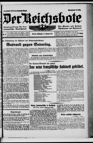 Der Reichsbote vom 28.01.1931