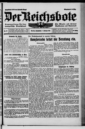 Der Reichsbote vom 07.02.1931