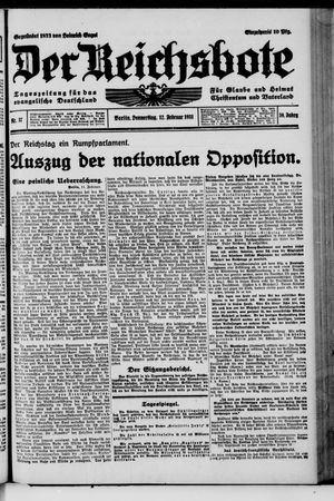 Der Reichsbote vom 12.02.1931