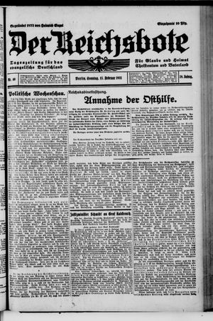 Der Reichsbote on Feb 15, 1931