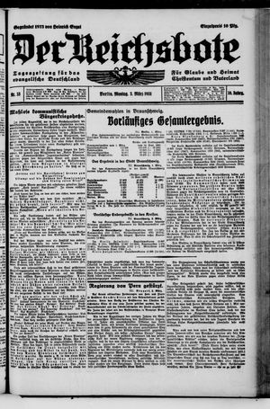 Der Reichsbote on Mar 2, 1931