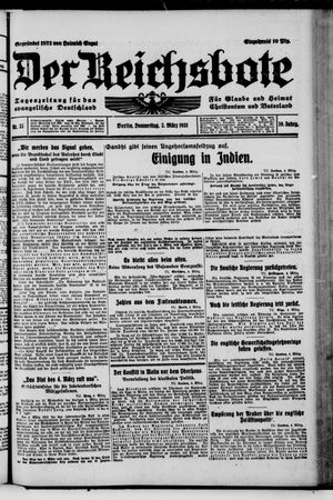 Der Reichsbote vom 05.03.1931