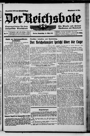 Der Reichsbote vom 26.03.1931