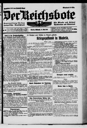 Der Reichsbote vom 13.05.1931