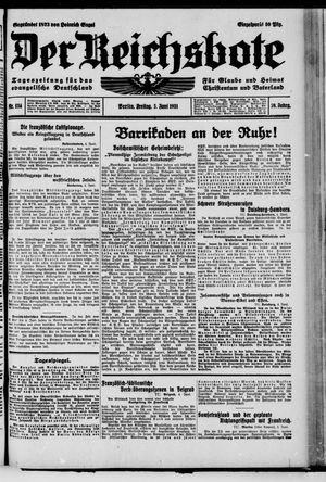 Der Reichsbote vom 05.06.1931