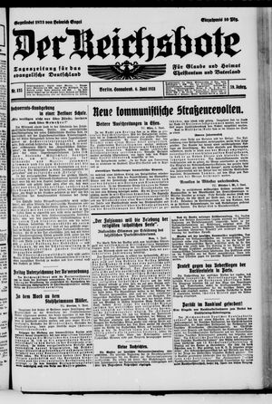Der Reichsbote on Jun 6, 1931