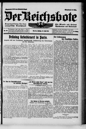 Der Reichsbote on Jul 10, 1931
