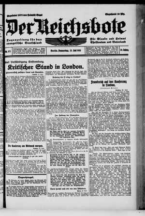 Der Reichsbote vom 23.07.1931