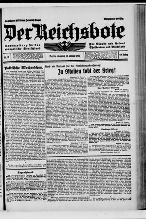 Der Reichsbote vom 31.01.1932
