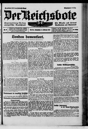 Der Reichsbote on Feb 13, 1932