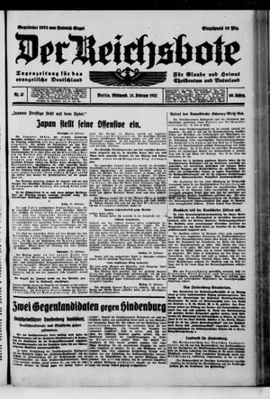 Der Reichsbote on Feb 24, 1932