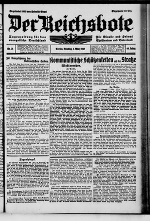 Der Reichsbote vom 08.03.1932