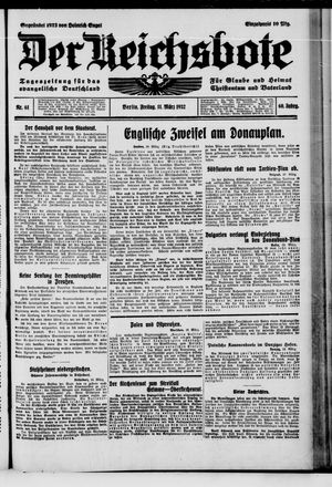 Der Reichsbote vom 11.03.1932