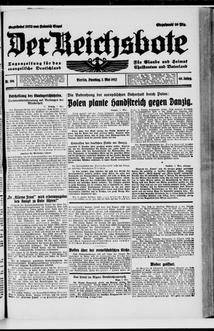 Der Reichsbote vom 03.05.1932