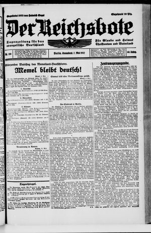 Der Reichsbote vom 07.05.1932